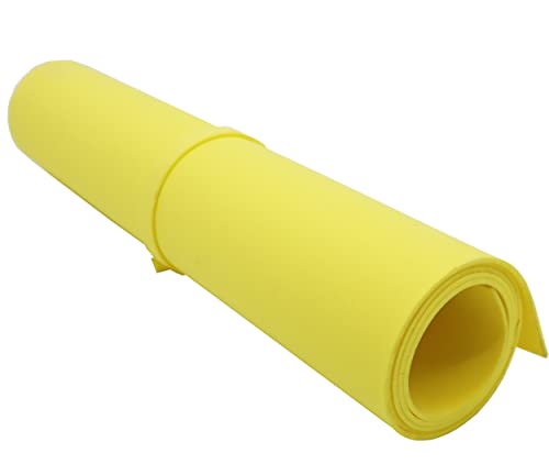 OISAKLD EVA Foam 2mm-10mm 13.7"×39" Craft Foam Sheet 74 kg/m³ Cosplay Foam for Craft Model Cosplay 2mm - color: Yellow, size: 2mm -Thickness