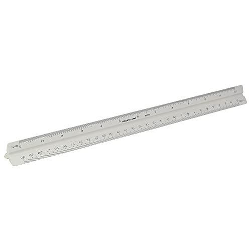 Pacific Arc Metric Plastic Scale Ruler, Scaled: 1:20,33 1/3, 40, 50, 80, 100 or .05, 03, 025, 02, 0125, 01, Made in Japan - color: Professional | Plain, style: Metric 2