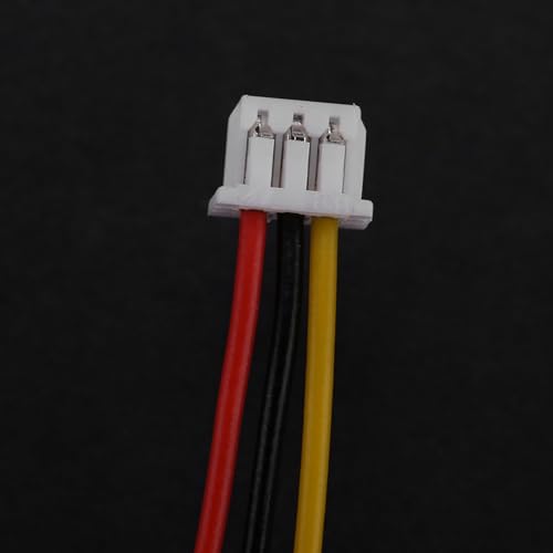 YWBL-WH JST Connector Wire, 20Pcs 3Pin JST1.25 Right Angle Male Female Plug Kit with 100mm Tinned Copper Wires for Circuit Board Connection in RC Drones LED Strips - size: 3Pin