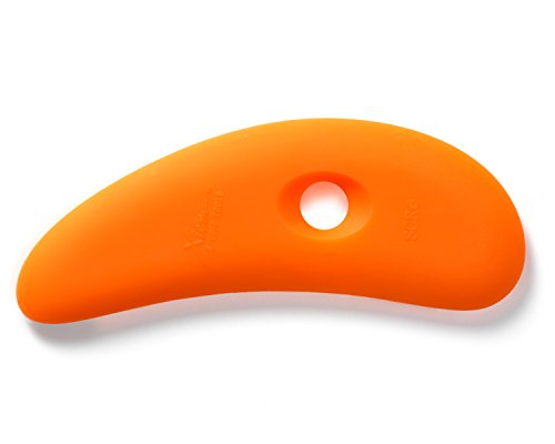 Xiem Tools Soft Silicone Clay Rib for Ceramics and Pottery (SCR6-O-10198) - size: SCR6-O-10198