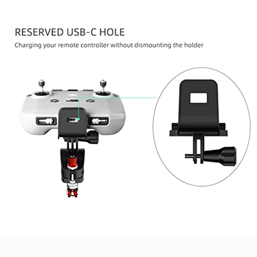 Mavic 3 Bike Bracket Bicycle Mount Holder for DJI Mavic Air 2,Air 2S Mini 2 Mini 3 Pro RC-N1 Controller, Adjustable Handlebar Clamp Clip Remote Controler, Not for DJI RC Controller