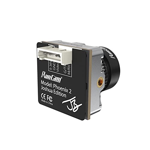 RunCam Phoenix 2 Joshua Edition Micro FPV Camera 1000TVL FOV 155° Super Global WDR Freestyle FPV Cam with 2.1mm Lens 4:3/16:9 Switchable for FPV Drone - color: Phoenix 2 Joshua Edition