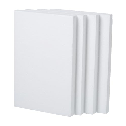 Crafare 12x8x1in Craft Foam Blocks 4 Pack Foam Board for Art School Project - size: 12x8x1in 4pcs