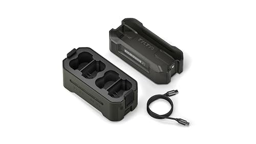 Tilta NP-W235 Portable Charging Station (2-Battery Kit) | Compatible with Fujifilm X-T5, X-T4, X-S20, GFX100 II, GFX100S, GFX100RF, GFX50S II, GFX50S, XH2S, XH2 | Green - size: 2 Batteries + 1 Charger