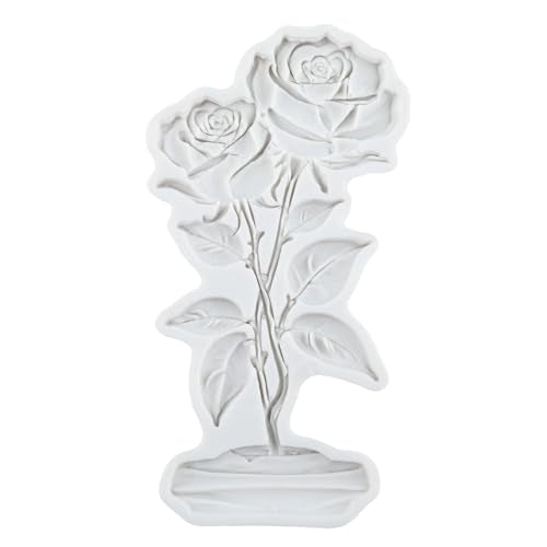 Rose Flower Polymer Clay Mold Rose Silicone Molds - color: Style H