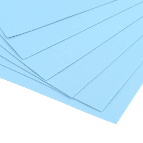 uxcell Light Blue EVA Foam Sheets 11 x 8 inch 1.7mm Thickness for Crafts DIY Projects, 12 Pcs - color: Light Blue