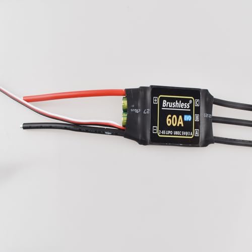 RC Airplane Aircraft 60A Brushless BHLeli HV ESC 2-6S LiPo Battery UBEC 3A/5V Output RC FPV Racing Quad Helicopter Fixed Wing Multi-axis Drone Quadcopter