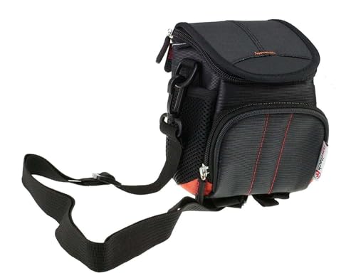Navitech Black Camera Shoulder Bag Compatible with FlyFrost 4K Digital Camera