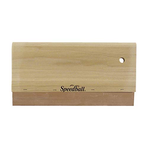 Speedball Neoprene Squeegee, 12-Inch, 70 Durometer for Silk Screen Printing Graphics on Paper, Cardboard, and Wood