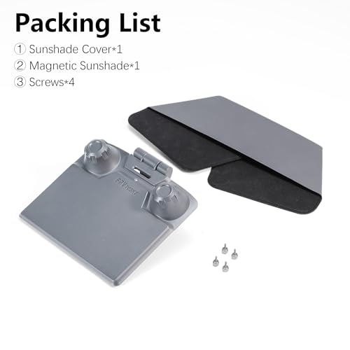 FPVtosky RC 2 Controller Sun Hood Cover for DJI Mini 4 Pro, DJI RC 2 Joysticks Protector for DJI Ari 3 Accessories, Dji Mini 4 Pro Drone Controller Screen Protection, DJI Mini 4 Pro Accessories - style: Standard