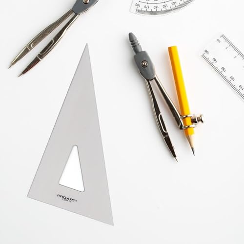 Pro Art 12-Inch 30/60-Degree Triangle, Smoke - color: Smoke, size: 12-inch, 30/60 Degrees