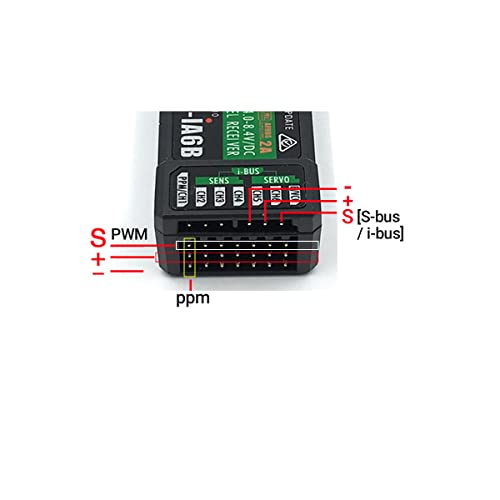 DTXMX Flysky FS-iA6B Receiver 6CH for FS-i6 FS-i6X FS-i6S RC Transmitter