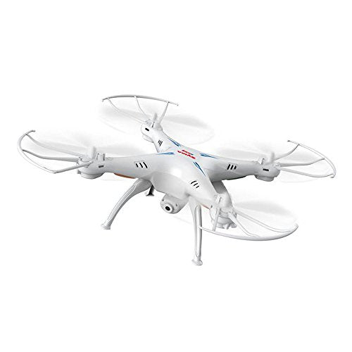 Syma X5SW 4CH 2.4G 6-Axis Gyro Headless Support Mobile Phone Apple IOS Android Wi-Fi Wifi Control FPV HD 0.3MP Camera 360-degree 3D Rolling Mode 2 RTF RC Quadcopter White