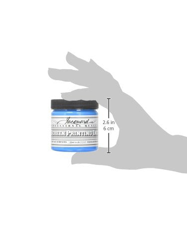 Jacquard Professional Screen Print Ink, Water-Soluable, 4oz Jar, Sky Blue (109)