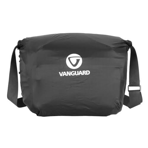 VANGUARD VEO Metro S9L Camera & Everyday Shoulder Bag (Black) – Fits Full-Frame Camera with 3 Lenses (Up to 70–200mm f/2.8), 13" Tablet Sleeve, Removable Dividers, Weather-Resistant Design - color: Black, size: 9L