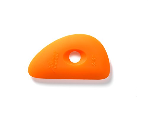 Xiem Tools Soft Silicone Clay Rib for Ceramics and Pottery (SCR2-O-10194) - size: SCR2-O-10194