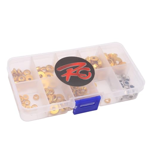 HERCHR Aluminum Alloy Cone Cup Head Screw Gasket Washer Counterbore Washers Gaskets Cup Shim Conical Washer Shim - color: gold