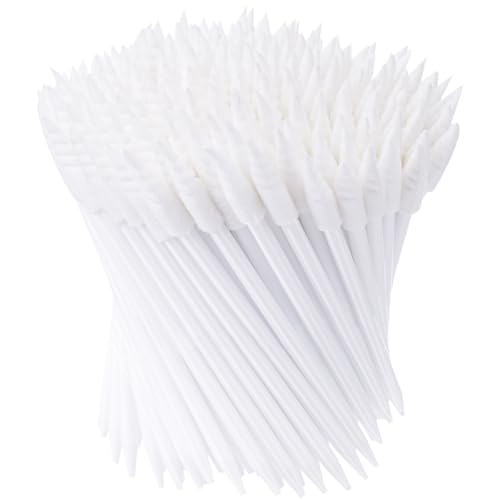 Chinco 200 Pcs Cleaning Swabs 2.56'' Sponge Tip Swabs Sticks White - color: White