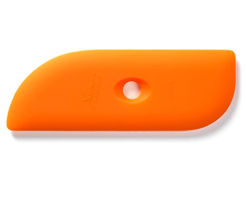 Xiem Tools Soft Silicone Clay Rib for Ceramics and Pottery (SCR8-O-10200) - size: SCR8-O-10200