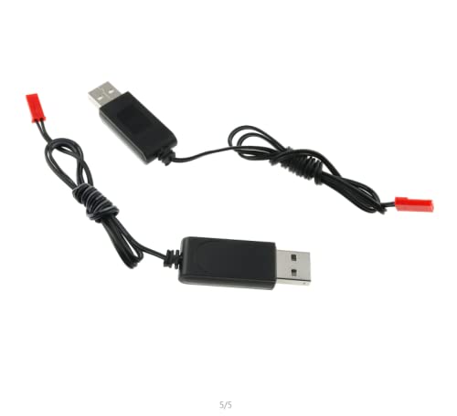 USB Charging Cable JST Plug 3.7V USB Charging Cable Male JST Plug to USB Connector Lithium Battery Charger for RC Aircraft Helicopter Toys Accessories