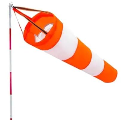 31 Inch Wind Socks for Outside – Heavy Duty Waterproof Rip-Stop Wind Direction Indicators, Windsock with Reflective Belt, Hanging Wind Sock Flags for Airport/Farm/Park/Yard/Outdoors