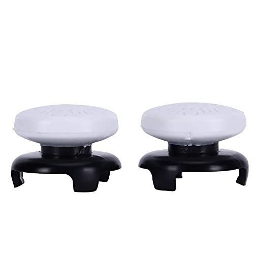 ASHATA 2Pcs Thumbstick Extender for 3D Texture Thumb Grip Stick Joystick Thumbstick for Controller (White) - color: white