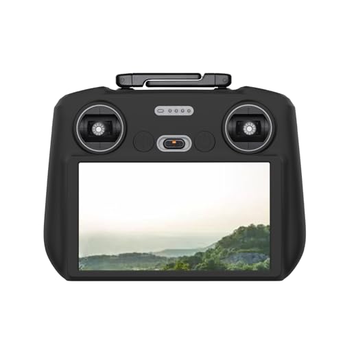 REFLEX CAMERA Silicone Protective Cover Compatible with DJI RC 2 Remote – Shockproof Non-Slip Lightweight Case for Mavic Air 3 Controller – Custom-Fit Grip Sleeve for Outdoor Drone Flying - Black - color: Black