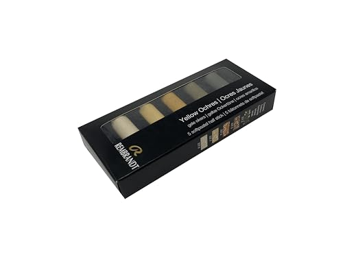 Rembrandt Soft Pastel Micro Set, 5-Piece Half Sticks, Yellow Ochres - color: Yellow Ochres, style: 5 Half Sticks in Micro Set