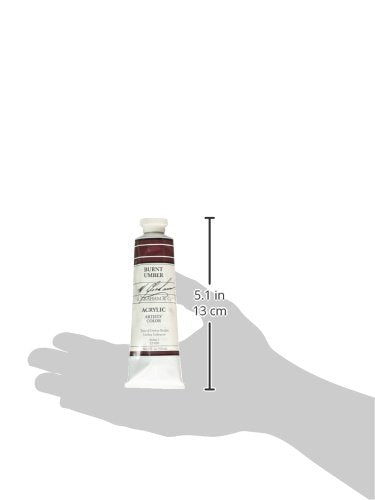 M. Graham 2-Ounce Tube Acrylic Paint, Burnt Umber - color: Burnt Umber, size: 2 Fl Oz (Pack of 1)