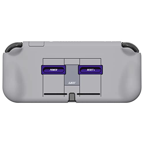 PlayVital ZealProtect Protective Case for Nintendo Switch Lite, Hard Shell Ergonomic Grip Cover for Nintendo Switch Lite w/Screen Protector & Thumb Grip Caps & Button Caps - Classics SNES Style - color: Classics SNES Style