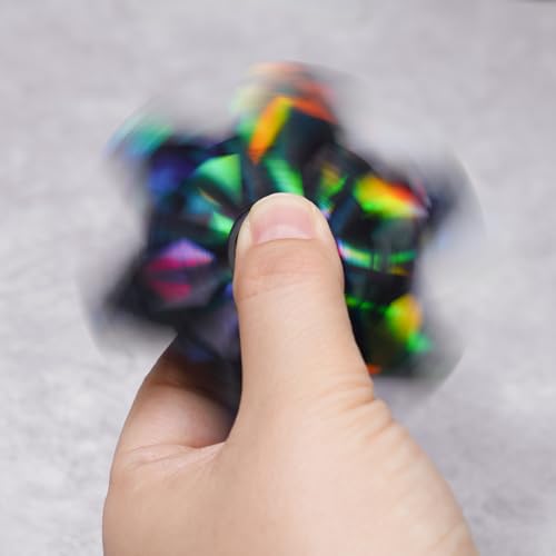 NiArt Fidget Spinner Epoxy Resin Molds Set, 5 Holographic Silicone DIY Kit - size: 5 Molds + 15 Cap Bearings