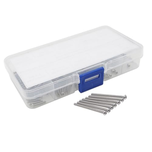 240PCS M2 304 Stainless Steel Button Head Socket Cap Screw & Nut Kit - size: M2