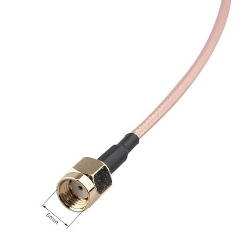 2pcs RP-SMA Male to RP-SMA Female Bulkhead Mount WiFi Aerial Antenna Extension Cable RG316 Coaxial Cable 50cm/20 inch for Wireless PCI Express PCIE Network Card WiFi Router USB Adapter - size: 50cm