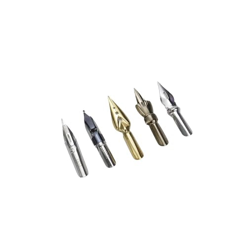 Wood Calligraphy Oblique Dip Pen Holder Set - color: Black