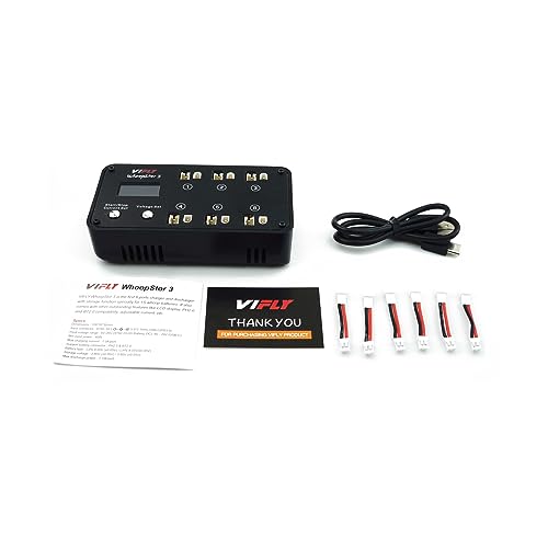 VIFLY WhoopStor V3 6-Port 1S LiPo Battery Storage Charger - color: Black