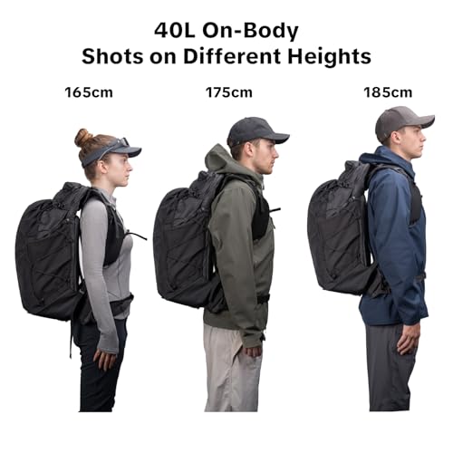 PGYTECH OnePro Ultralight Camera Backpack 40L with 16" Laptop Sleeve, Black - color: Space Black, size: 40L