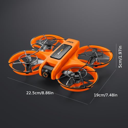 Brushless Drone with Camera, 4.92" Screen Remote, Drones for Adults, Black - color: Black + 2 batteries