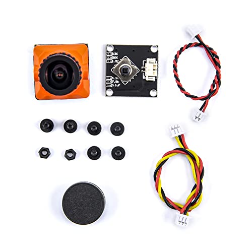 Readytosky 1500TVL FPV Camera 2.1mm Lens 1/3" CMOS Camera 5V-30V PAL/NTSC - color: Orange