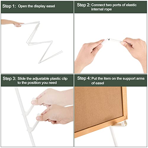 DANMO Easel Stand for Wedding Sign Poster 63'' Instant Display Easel for Floor Adjustable Metal Art Easel White 3 Pack - style: White 3 Pack