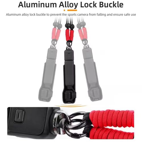 Neck Strap Lanyard for Insta360 X5,Shoulder Strap for DJI OSMO Pocket 3/Osmo Action 5 Pro/Osmo Action 4/3/X4/X3