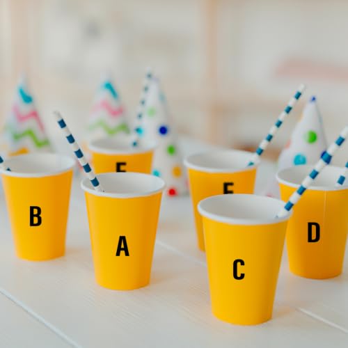 Letter Stickers,Mailbox Numbers,0.75 Inch Waterproof Vinyl Alphabet - color: Black, size: 0.75 Inch