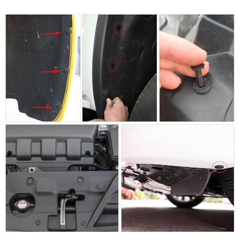 Nilight 120PCS Car Retainer 6.3/8/9/10mm Expansion Screws Replacement Kit - color: For Honda Acura GM Chrysler Ford Toyota Lexus - 120 Clips 6.3mm 8mm 9mm 10mm