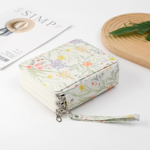 72 Slots Pencil Case Organizer w/Removal Handle Strap - color: White, size: 72