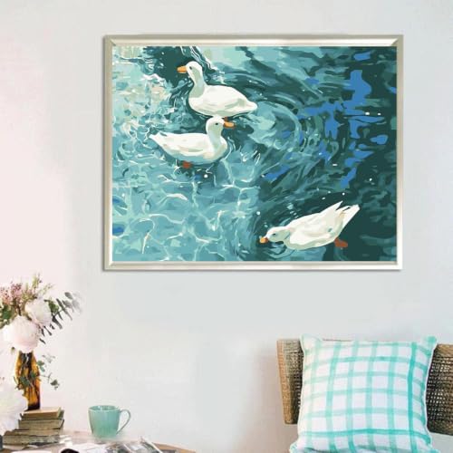 ZeeLionArt Diamond Art Kit, Duck Animal, 16 x 12 Inch - color: DP04317