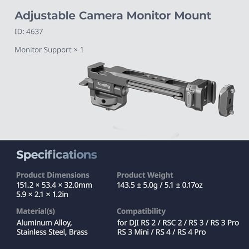SmallRig HawkLock Quick Release Adjustable Camera Monitor Mount - style: HawkLock QR