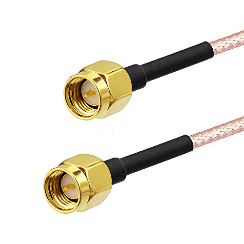 Yuslao SMA Male to SMA Male Coaxial Coax Cable RG316 Antenna Extension Cable 12inch 30cm for Antenna Router RTL SDR Dongle ADS-B Receiver Network Analyzer Antenna SWR Meter (2-Pack) - color: 12 inch (2-Pack)