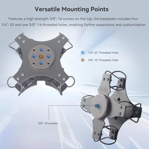 Came-TV Vibration Isolator Wire Mount Shock-Absorbing for DJI RS 4 / RS 4 Pro/RS 3 / RS 3 Pro/RS 3 Mini / RS2 / RSC 2 Handheld Gimbal Stabilizer Payload up to 5kg/11lb - size: GS18