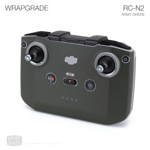 WRAPGRADE Skin Stickers Compatible with DJI RC-N2 (Army Green) - color: ARMY GREEN