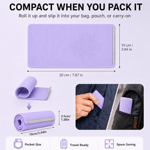 Airplane Phone Holder, Portable Travel Phone Stand, Lavender - color: Lavender-1PCS