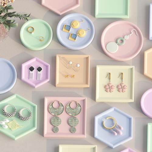 Coaster Molds for Epoxy Resin - Round, Square, Hexagon Soap Dish Silicone Molds for Crafts, Trinket Jewelry Holder Plaster Silicon Moulds With Sides for Beginners (Medium 3.7 Inch) - size: Medium - Dish Coaster Mold